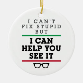 Optometriker Optometri Oftalmologi Se Stupid Julgransprydnad Keramik