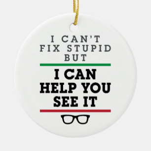 Optometriker Optometri Oftalmologi Se Stupid Julgransprydnad Keramik