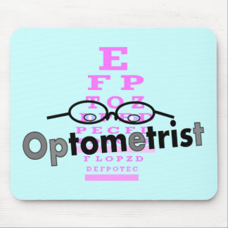 Optometrikergåvor, glasögon och Eyechart design Musmatta
