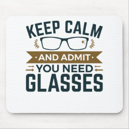 Optometrikers Lugn medger att du behöver glasögon  Musmatta