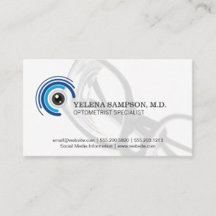 Optometrisk Logotyp   Förskrivningsglas Visitkort