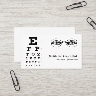 Optometrist-Affärskort Visitkort