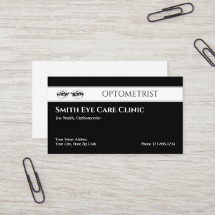 Optometrist-Affärskort Visitkort