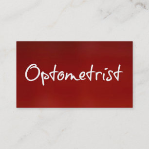 Optometrist-Affärskort Visitkort