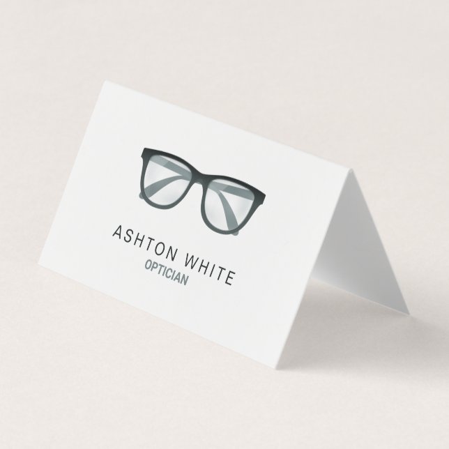 Optometrist Anpassningsbar QR Visitkort (Framsida)