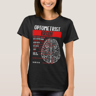 Optometrist Brain Eyeglass Whisperer Optician mås T Shirt