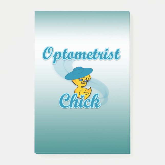 Optometrist Chick nr 3 Post-it Block (Framsida)