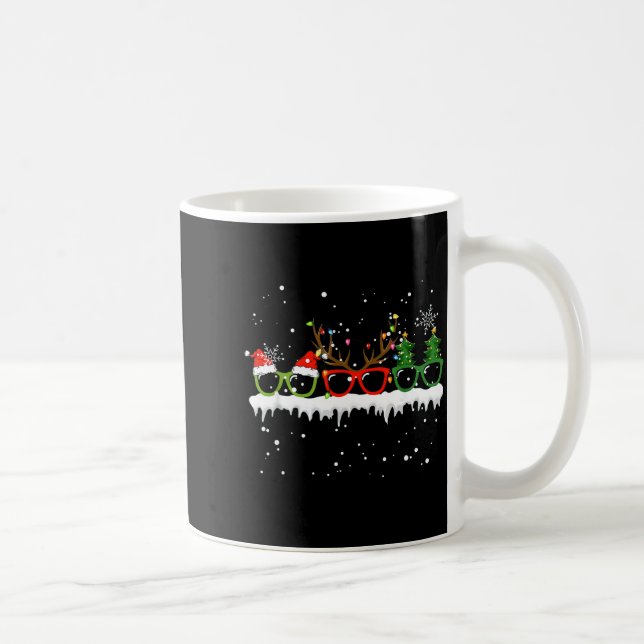 Optometrist Christmas Tree Gles Costume Santa Opto Kaffemugg (Höger)