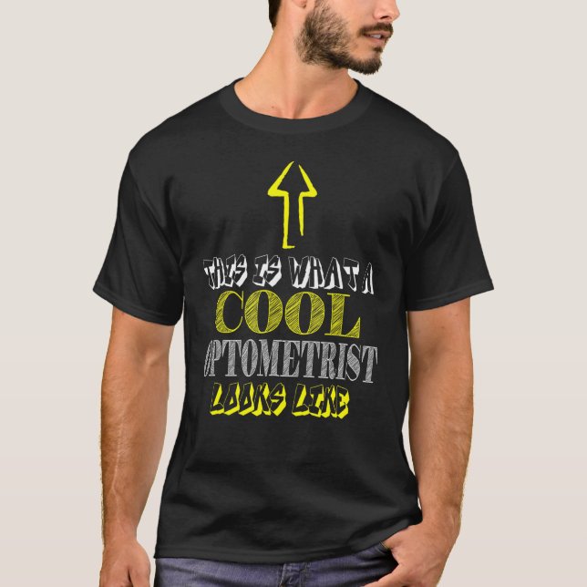 Optometrist Coola Optician T Shirt (Framsida)