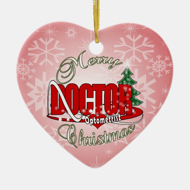 OPTOMETRIST DOKTOR GOD JUL JULGRANSPRYDNAD KERAMIK (Framsidan)