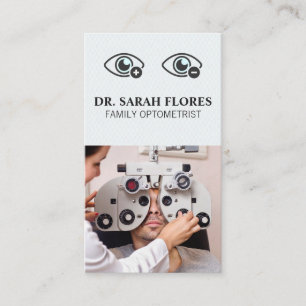 Optometrist Doktor Utrustning för pepparrot Visitkort