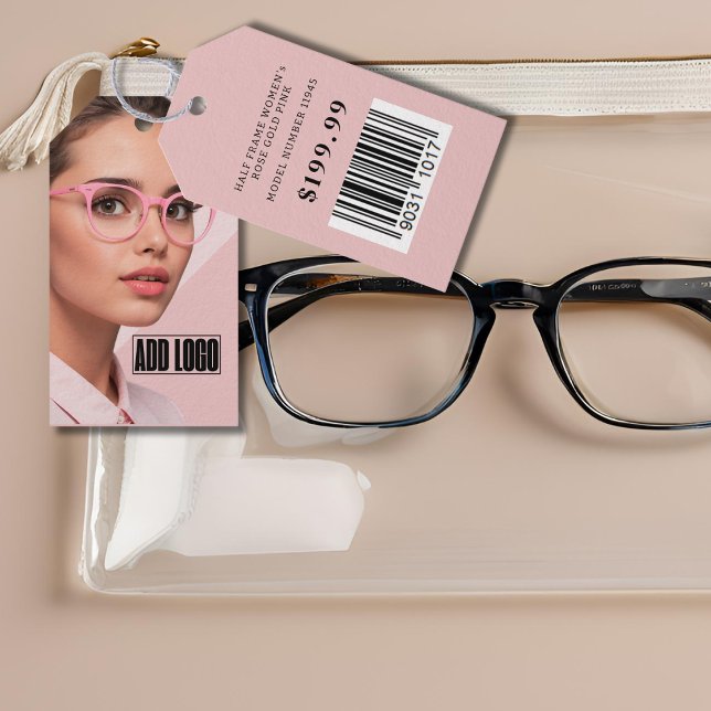 Optometrist Eyewear Business Barcode Pris Märkre Presentetikett (Skapare uppladdad)