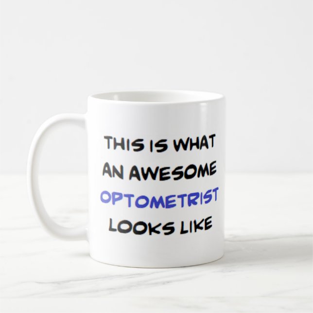 optometrist, fantastisk kaffemugg (Vänster)