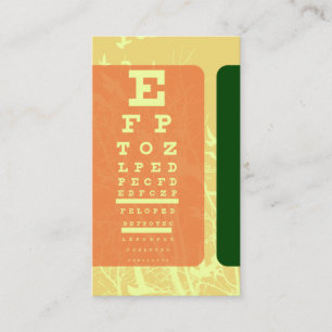 Optometrist för fåglar i silhustrur öga visitkort