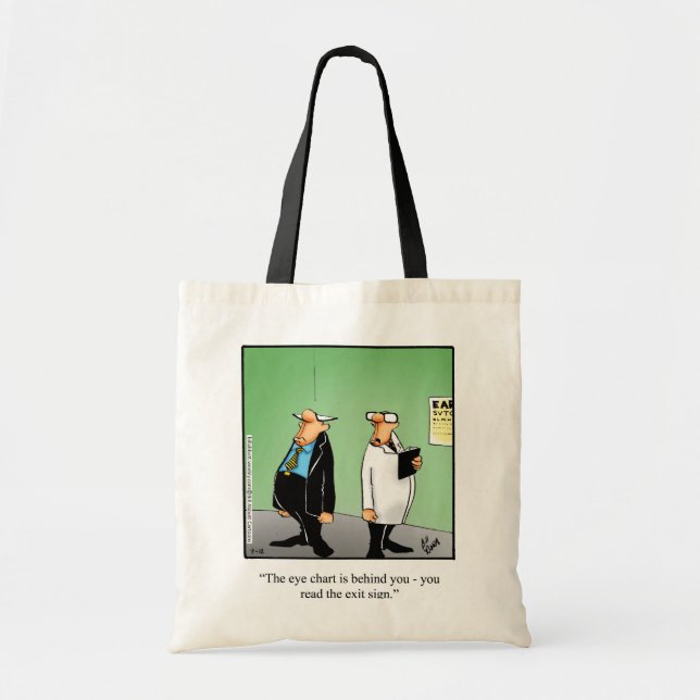 Optometrist Humor Tote Bag Gift Tygkasse (Framsidan)