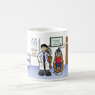 Optometrist - Manlig Tecknad av PrintingPerfection Kaffemugg