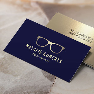 Optometrist Modern Eyewear Öga Glass Guld Visitkort