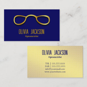 Optometrist Modern Eyewear Öga Glass Visitkort