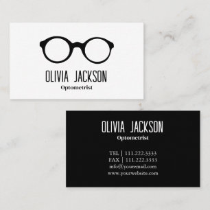 Optometrist Modern Eyewear Öga Glass Visitkort