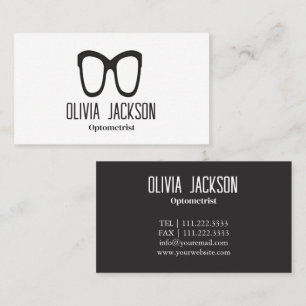 Optometrist Modern Eyewear Öga Glass Visitkort