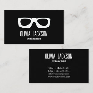 Optometrist Modern Eyewear Öga Glass Visitkort