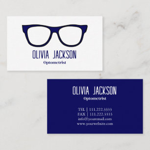 Optometrist Modern Eyewear Öga Glass Visitkort