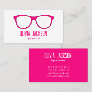 Optometrist Modern Eyewear Öga Glass Visitkort