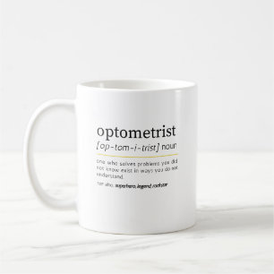 Optometrist Noun mugg. Kaffemugg