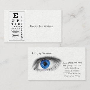 Optometrist Oftalmolog Öga Destiny Destiny's Visitkort