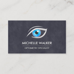 Optometrist   Öga Lens Logotyp Visitkort
