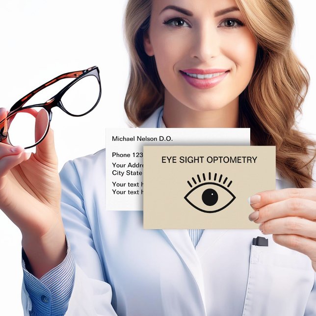 Optometrist ögonsymbol Design Visitkort (Skapare uppladdad)
