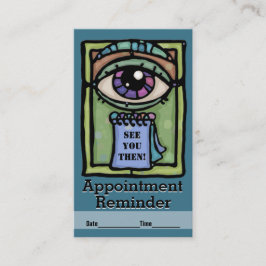 Optometrist.Ophthalmologists.Eye-examen. Tidsbeställning Kort