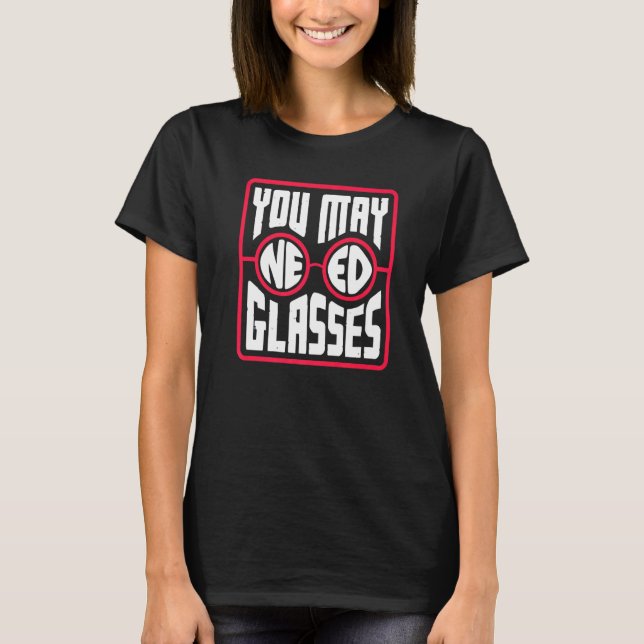 Optometrist Optometri Oftalmolog Nee T Shirt (Framsida)