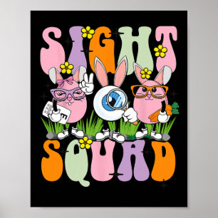 Optometrist Optometri Optometry Bunny med öppen ru Poster