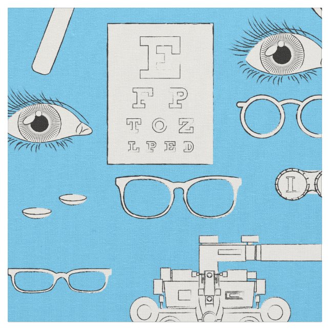 Optometrist Optometrist Optiker OptiVintage Öga Do Tyg (Närbild)