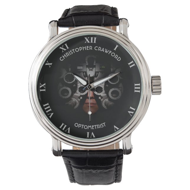 Optometrist Optometrist Optiker Testsyn Armbandsur (Framsida)