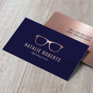 Optometrist Ro Guld Eyewear Öga Glasmarflottan Visitkort