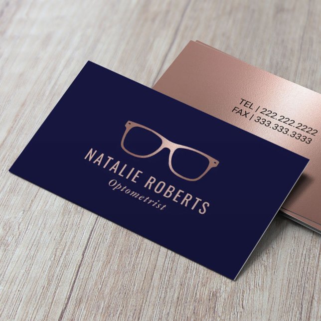 Optometrist Ro Guld Eyewear Öga Glasmarflottan Visitkort (Skapare uppladdad)