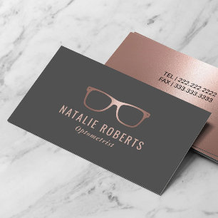 Optometrist Ro Guld Eyewear Öga Glass Visitkort