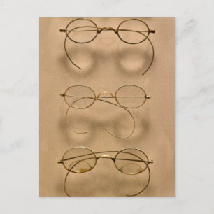 Optometrist - Simple guld ram Vykort