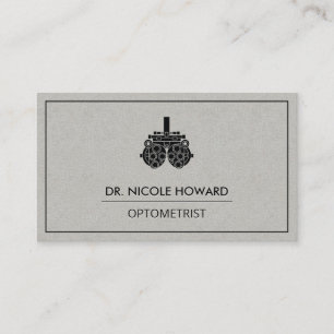 Optometrist Utrustning för pepparrot Visitkort
