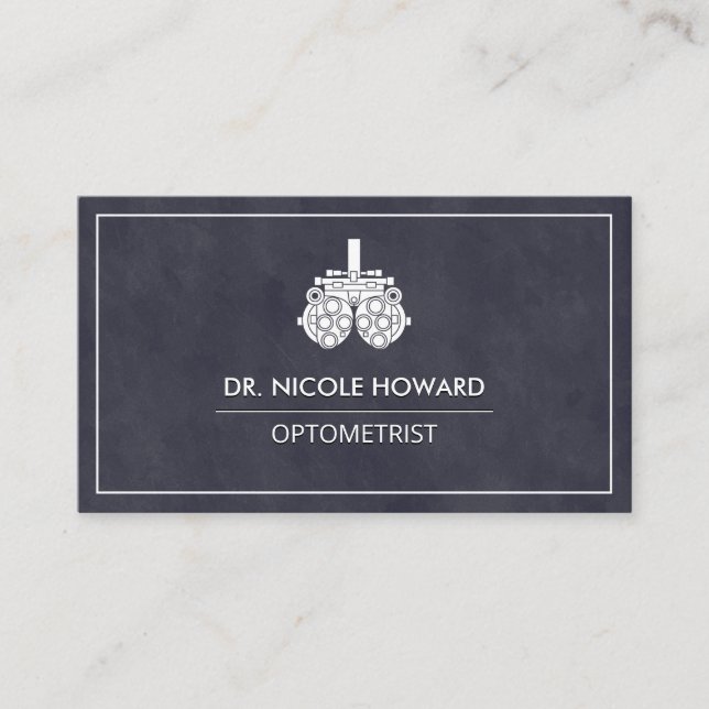 Optometrist | Utrustning för pepparrot Visitkort (Framsida)