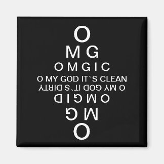 Optometrister Clean & Dirty Dishwasher Magnets Magnet