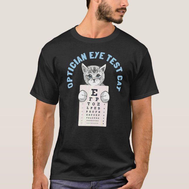 Optometrister-test för Öga T Shirt (Framsida)