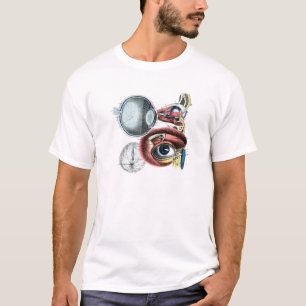 Optometry för ögaanatomiillustration t shirt