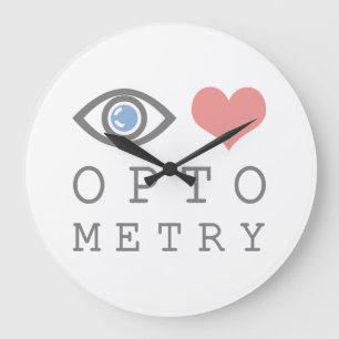 Optometry för ögakärlekhjärta - optometrikerögat stor klocka