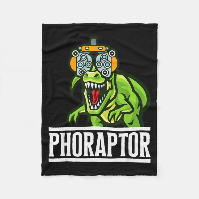 Optometry Machine Phoropter Funny Optometrist Phor Fleecefilt (Framsidan)