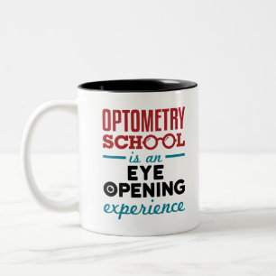 Optometry School är en öppningserfarenhet för Öga Två-Tonad Mugg