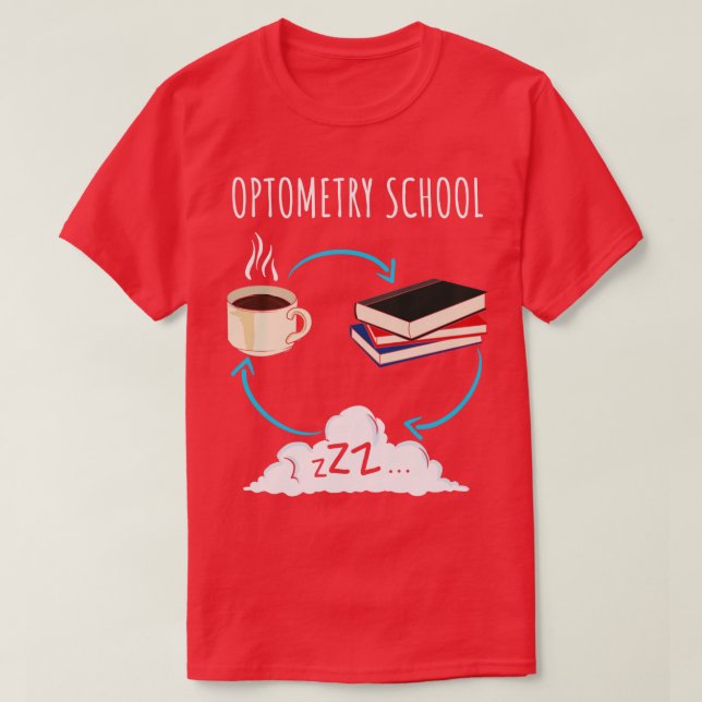 Optometry School Student Future Optometrist Gift T Shirt (Design framsida)
