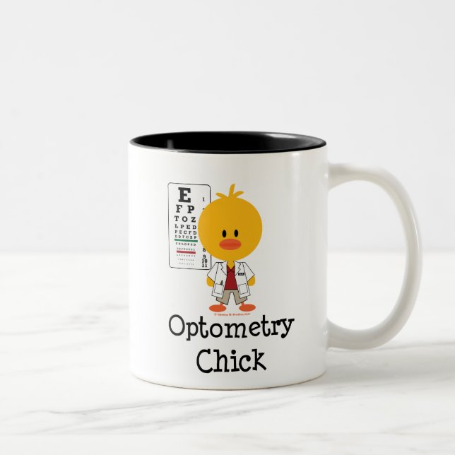 Optometrychickmugg Två-Tonad Mugg (Höger)